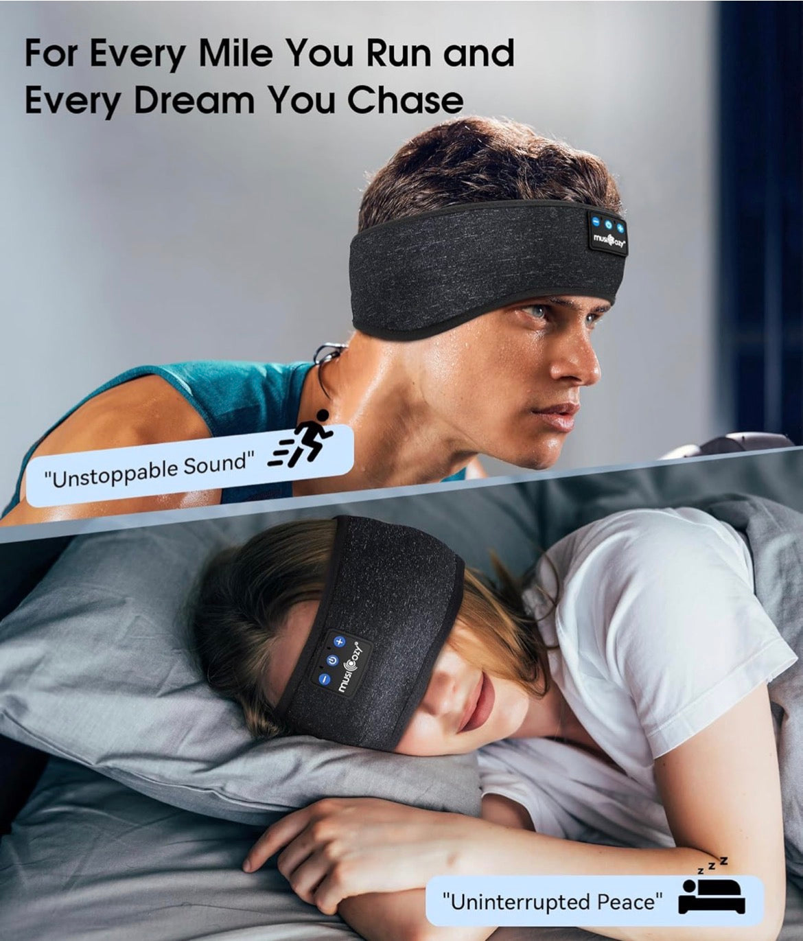VELORA™ Wireless Eardbuds Headband